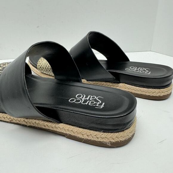 Franco Sarto | Babs Reptile Snakeskin Vegan Leather Espadrille Slide Sandals - Picture 8 of 10